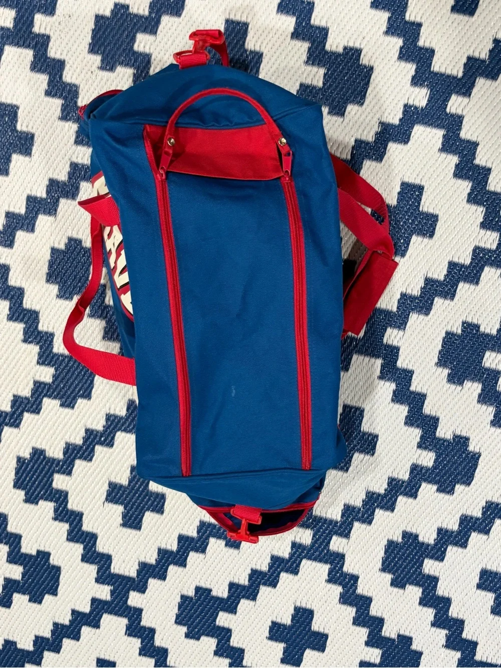 Vintage Atlanta Braves Duffel Baseball Sports Bag 90s